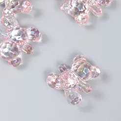 Акриловое украшение "Мишка розовый", 3х3 см (АртУзор)