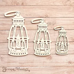 Чипборд "Волшебник. Шейкер. Лампа. Большая" (ScrapMania)