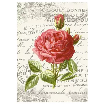 Тканевая карточка "Весенние трели. Малиновая красавица" (ScrapMania)