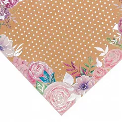 Бумага крафт с голографическим фольгированием "Райский сад" (АртУзор)