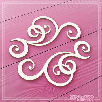 Чипборд "Завитки" (СкрапМагия)