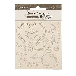 Чипборд "Timeless. Hearts", 14х14 см (Stamperia)