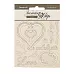 Чипборд "Timeless. Hearts", 14х14 см (Stamperia)