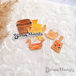 Нож "Русские сказки. Кухонная утварь", 3,8х4 см (ScrapMania)