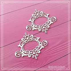Чипборд "Рамки с завитками", 5,1х6 см (СкрапМагия)