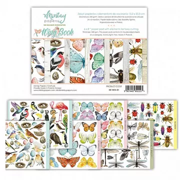 Набор бумаги 15х20 см "Wing Book 1", 24 листа (Mintay)