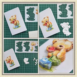 Аппликация бумажная вырубная "Город на берегу реки" А4 (DoCrafts)