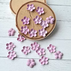 Набор бумажных цветов "Лобелия. Винтажный розовый", 20 шт (Китай)