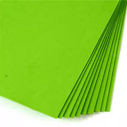 Лист бархатного фоамирана А4 "Ярко-зеленый" (Китай)