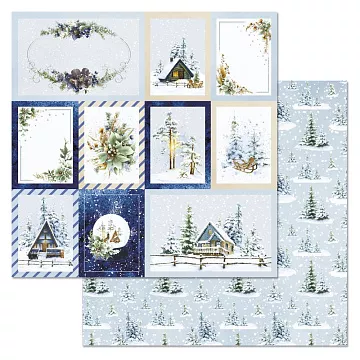 Бумага "Дачный Новый Год. Карточки" (ScrapMania)