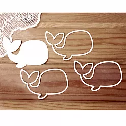 Украшение из чипборда "Шейкер. Кит" (Просто небо) Украшение из чипборда "Шейкер. Кит" (Просто небо)