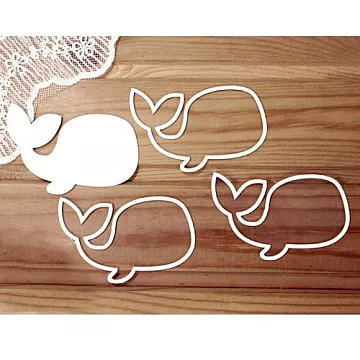 Украшение из чипборда "Шейкер. Кит" (Просто небо)