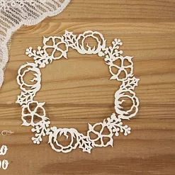 Чипборд "Рамка из хлопка 2" (Просто небо)