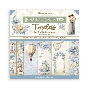 Набор бумаги 30х30 см "Timeless", 10 листов (Stamperia)