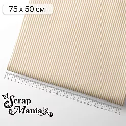 Отрез ткани 75х50 см "Свадебное торжество. Кремовая полоска" (ScrapMania)