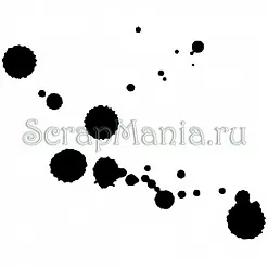 Штамп "Маленькие кляксы" (Скрапклуб)