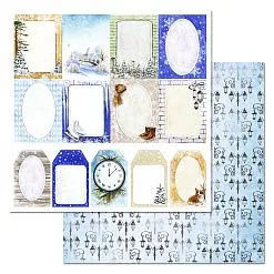 Бумага "Зимний город. Карточки" (ScrapMania)