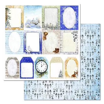 Бумага "Зимний город. Карточки" (ScrapMania)