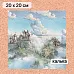 Калька 20х20 см "Лукоморье 13", плотность 110 гр/м2 (ScrapMania)