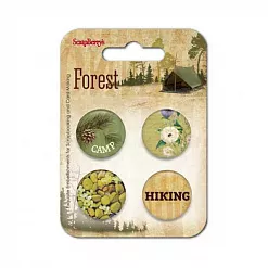 Набор фишек "В лесу. Шишка" на английском (ScrapBerry's) Набор фишек "В лесу. Шишка" на английском (ScrapBerry's)