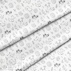 Отрез ткани 39х50 см "Друзья" (Cotton)