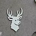 Украшение из чипборда "Голова лося 1203" (Fantasy)