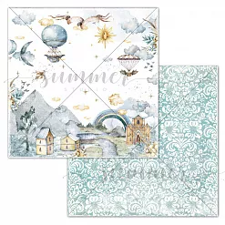 Бумага 30х30 см "Облачный атлас. Куда приводят мечты" (Summer Studio)