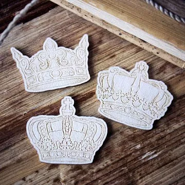 Набор украшений из чипборда "Королевские короны" (ScrapКрым)