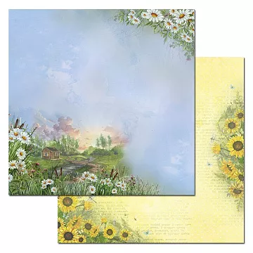 Бумага "Летняя деревня. Розовые рассветы" (ScrapMania)