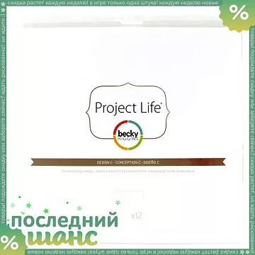 ШАНС Набор файлов для хранения 30х30 см "Дизайн C", 12 шт (American Crafts)