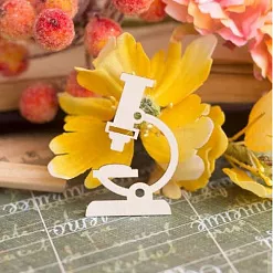 Украшение из чипборда "Микроскоп" (Fantasy)