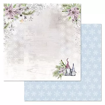 Бумага "Новогодние гномы. Снежное дерево" (ScrapMania)