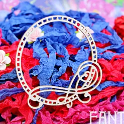 Украшение из чипборда "Рамка с узором" (Fantasy)