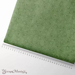 Отрез ткани 75х50 см "Улочки счастья. Зеленый фон" (ScrapMania)