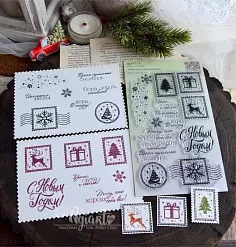 Штамп "Время снежинок", 4,5х4 см (AgiArt)