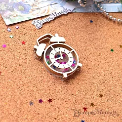 Шейкер "Фономикс. Новогодний. Будильник мини", 3,3х4,7 см (ScrapMania)