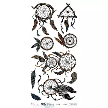 Бумага 15х30 см "Wild & Free. Лист для вырезания 03" (Muscari)