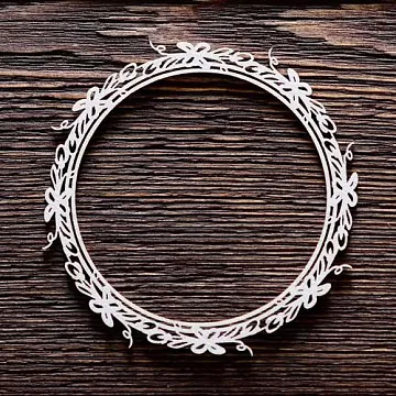 Украшение из чипборда "Круглая рамка 15" (ArtLines)