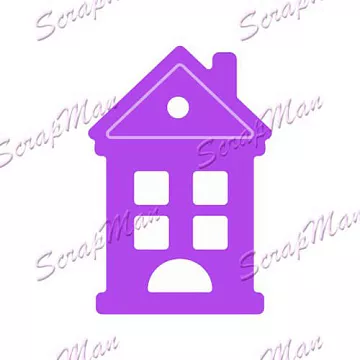 Нож "Домик 3", 2х3 см (Scrapman)