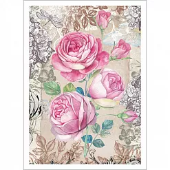 Тканевая карточка "Нежный винтаж. Восторг" (ScrapMania)