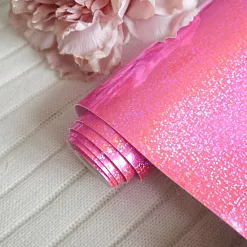 Отрез экокожи 30х69 см "Глянцевый глиттер. Ярко-розовый" (Pty Китай) Отрез экокожи 30х69 см "Глянцевый глиттер. Ярко-розовый" (Pty Китай)