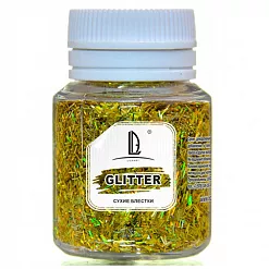 Глиттер "Палочки. Голографическое золото", 20 мл (Luxart) Глиттер "Палочки. Голографическое золото", 20 мл (Luxart)