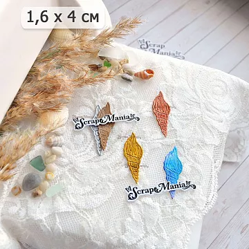 Нож "Море. Ракушка", 1,5х4 см (ScrapMania)
