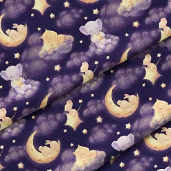 Отрез ткани 79х50 см "Спокойной ночи" (Cotton)