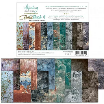 Набор бумаги 15х20 см "Basic Book 4", 24 листа (Mintay)