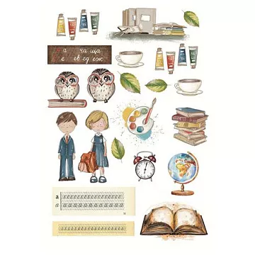 Бумага А4 "Парад шпаргалки. Лист для вырезания. Картинки" (Эклектика)