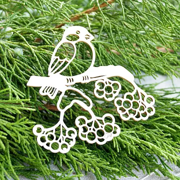 Чипборд "Снегирь 1", 6,5х6,6 см (LeoMammy)