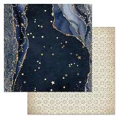 Бумага "Фономикс. Новогодний. Ночное небо" (ScrapMania) ЛЕГКИЙ брак печати