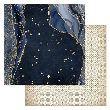 Бумага "Фономикс. Новогодний. Ночное небо" (ScrapMania) ЛЕГКИЙ брак печати