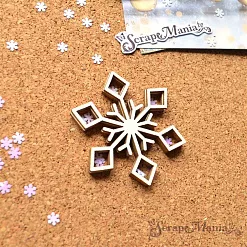 Шейкер "Фономикс. Новогодний. Снежинка 3 мини", 5х4,5 см (ScrapMania)